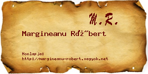 Margineanu Róbert névjegykártya